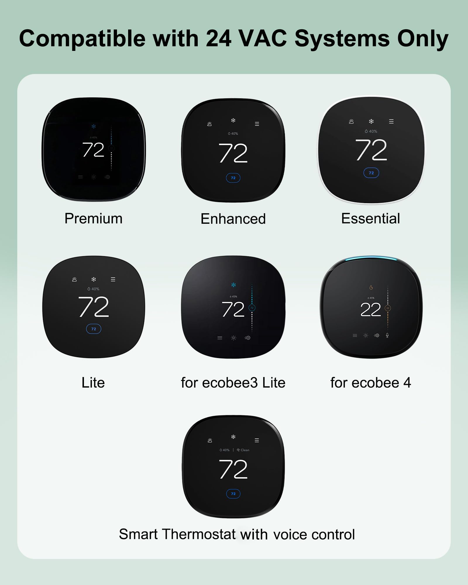 WUKUR QR code feature helps you verify compatibility with your ecobee model quickly.