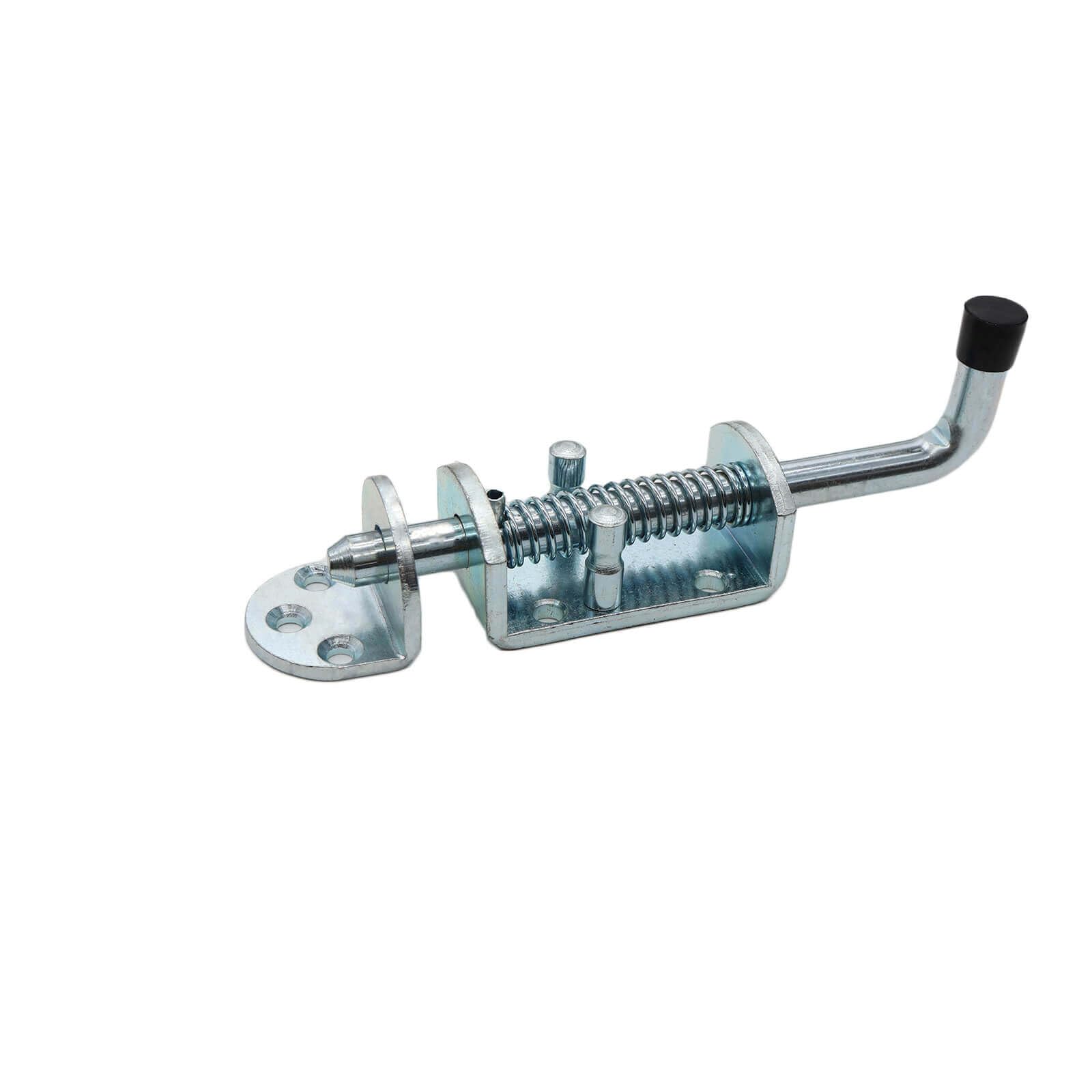 Wulankd galvanized latch pin with spring-loaded action for durability.