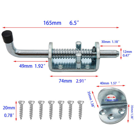 Wulankd galvanized bolt for gates and corrals ensuring reliable security.