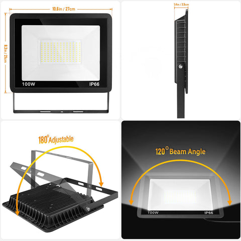 WuliFun flood light with die cast housing for durability