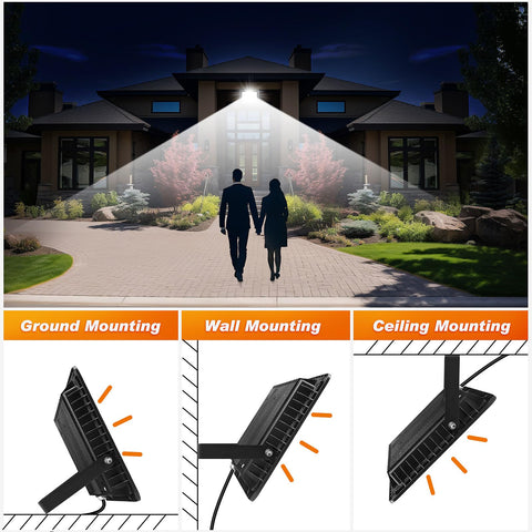 WuliFun flood light with wide 120 degree beam for broad coverage