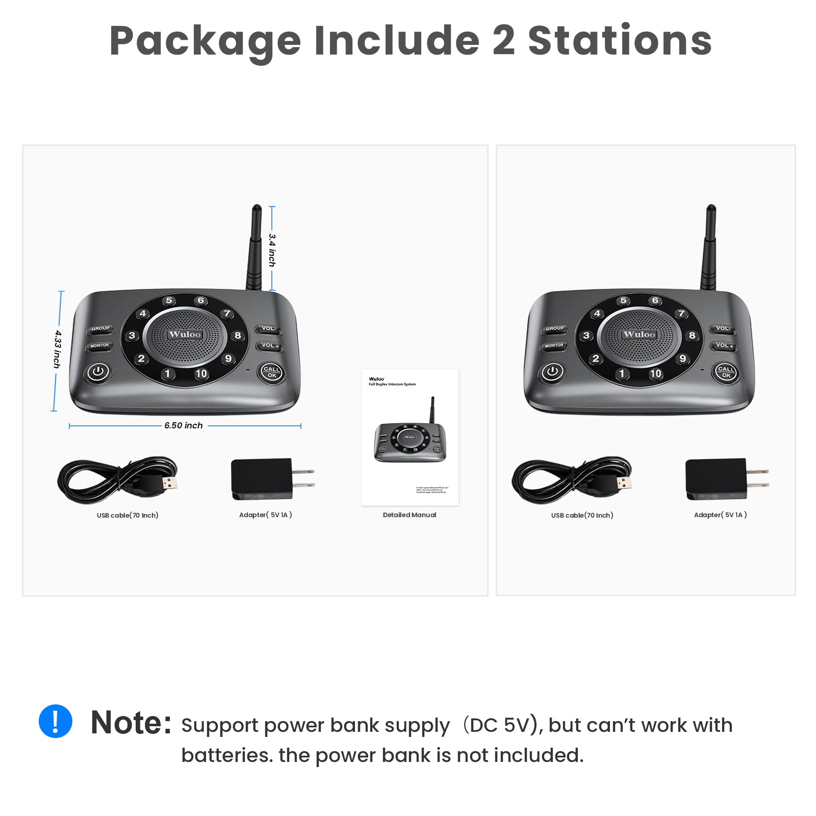 Wuloo detailed US manual to help quick setup and use