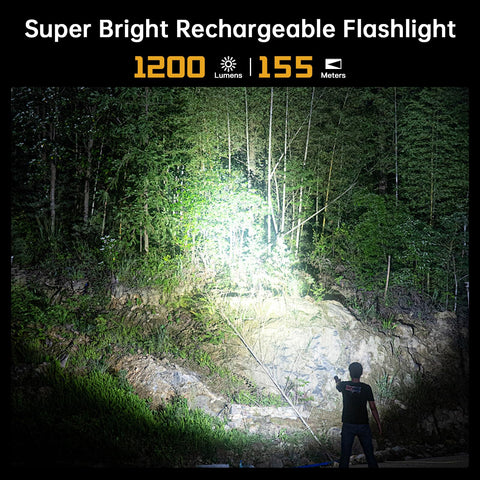 Wurkkos FC11C with 155 meter beam for outdoor visibility.