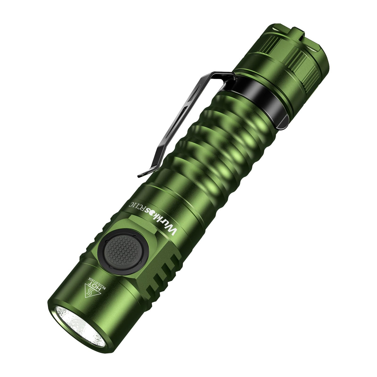 Wurkkos FC11C front view showing compact EDC flashlight for everyday tasks.