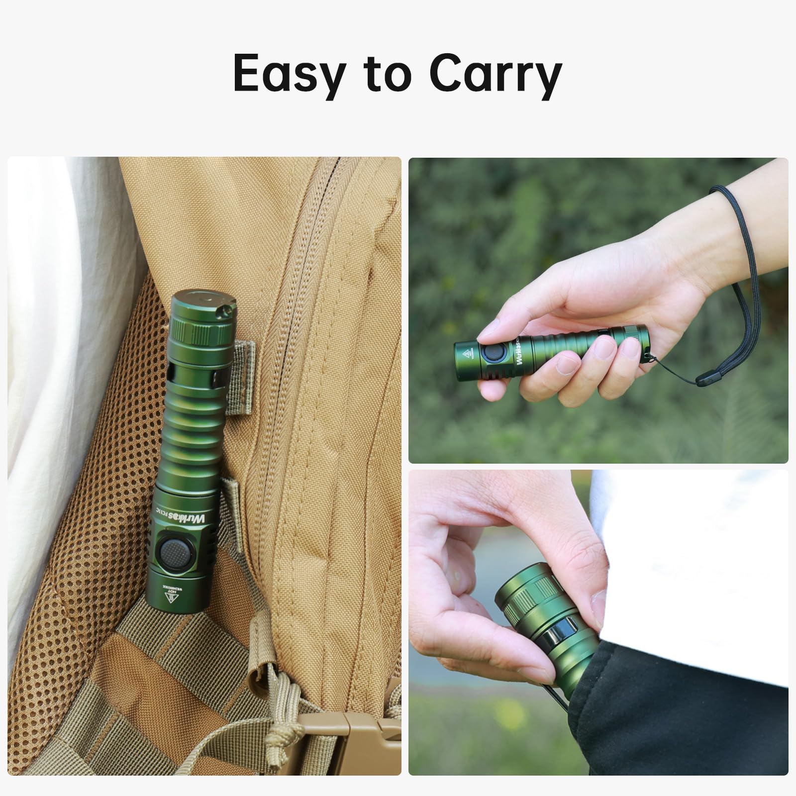 Wurkkos FC11C IP68 rugged body suitable for outdoor adventures and wet conditions.