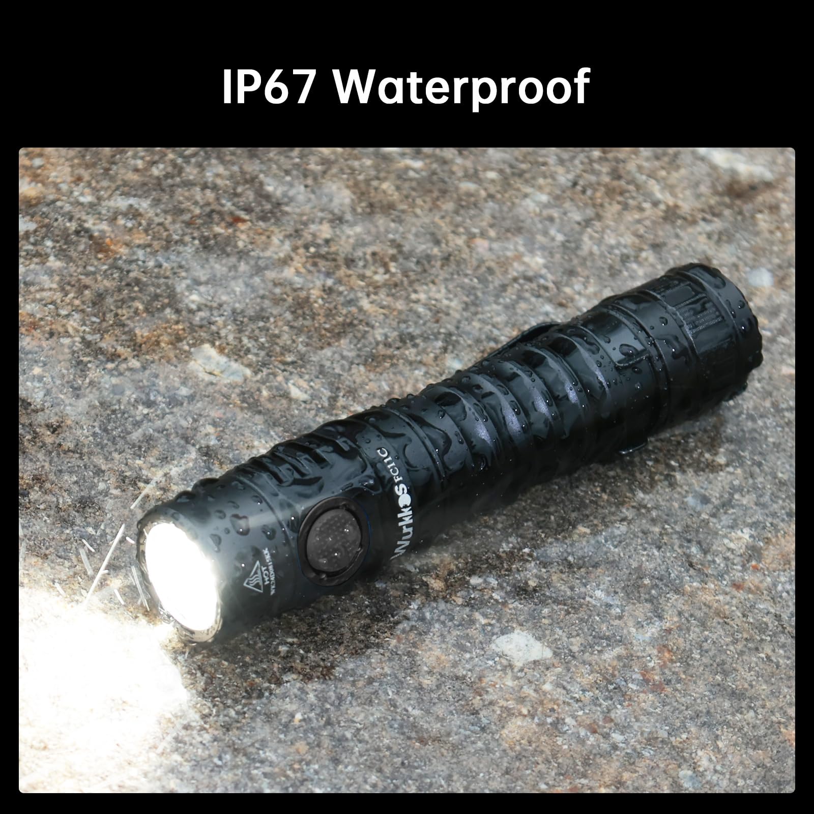 Wurkkos FC11C IP68 rugged body designed for harsh conditions.