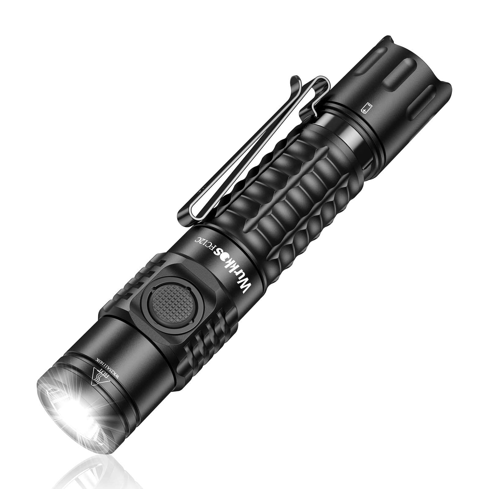 Wurkkos FC12C front view flashlight ideal for outdoor adventures