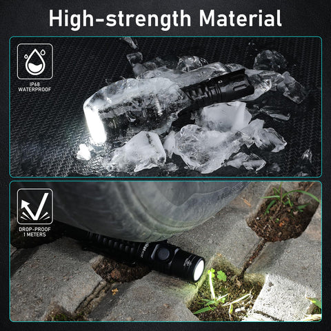 Wurkkos FC12C IP68 waterproof rating for rugged conditions
