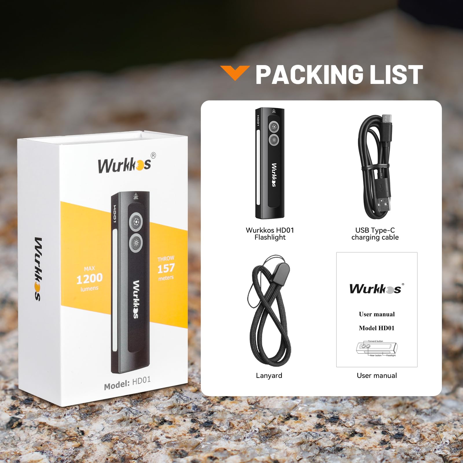Wurkkos HD01 rechargeable battery for quick top-ups
