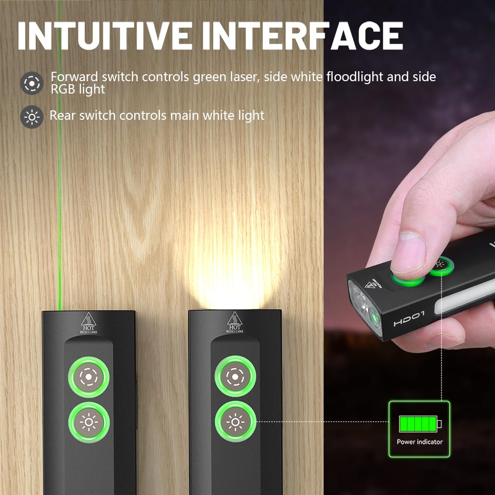 Wurkkos HD01 RGB side light with color modes for versatile signaling