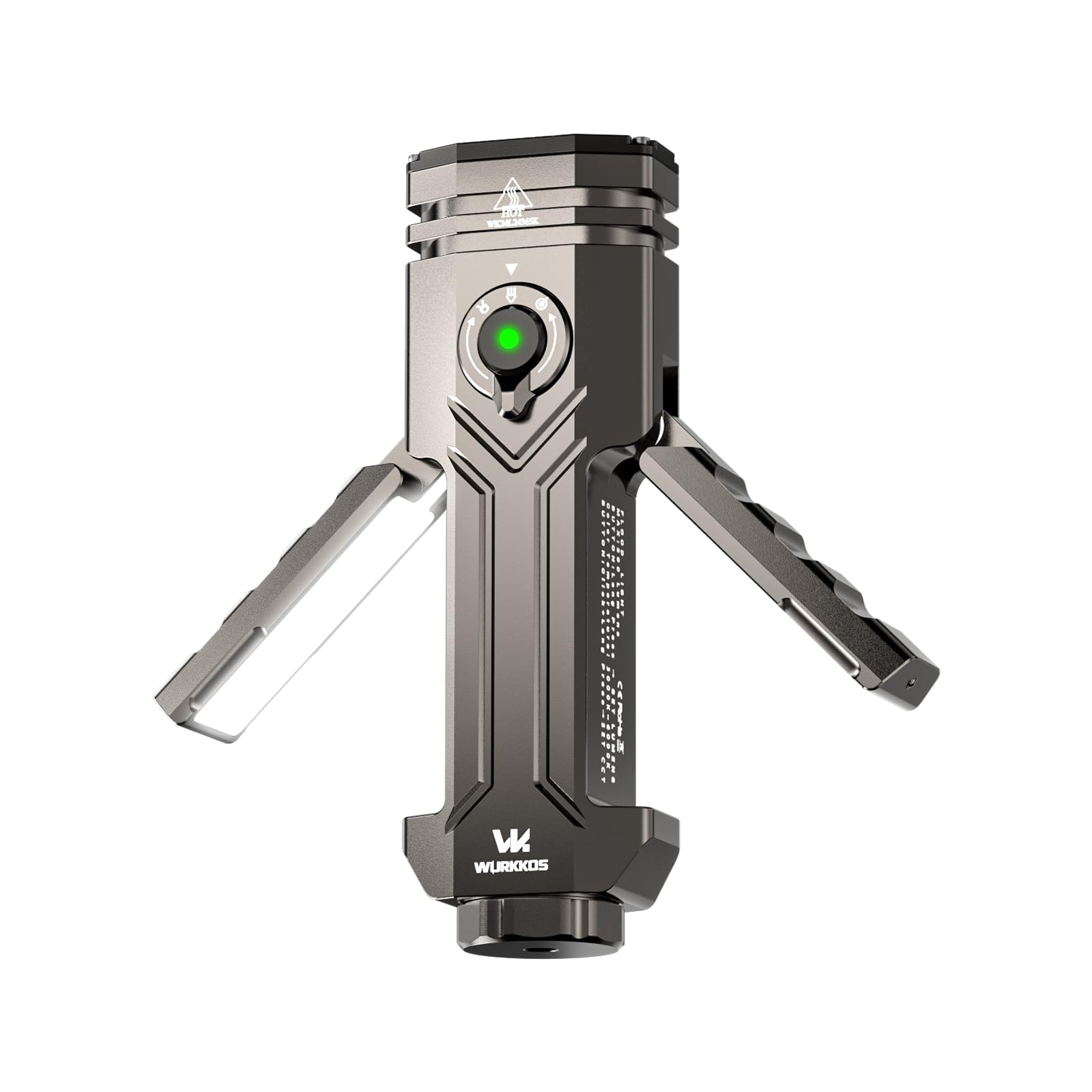 Wurkkos HD02 flat LED flashlight compact design for easy daily carry and quick illumination.