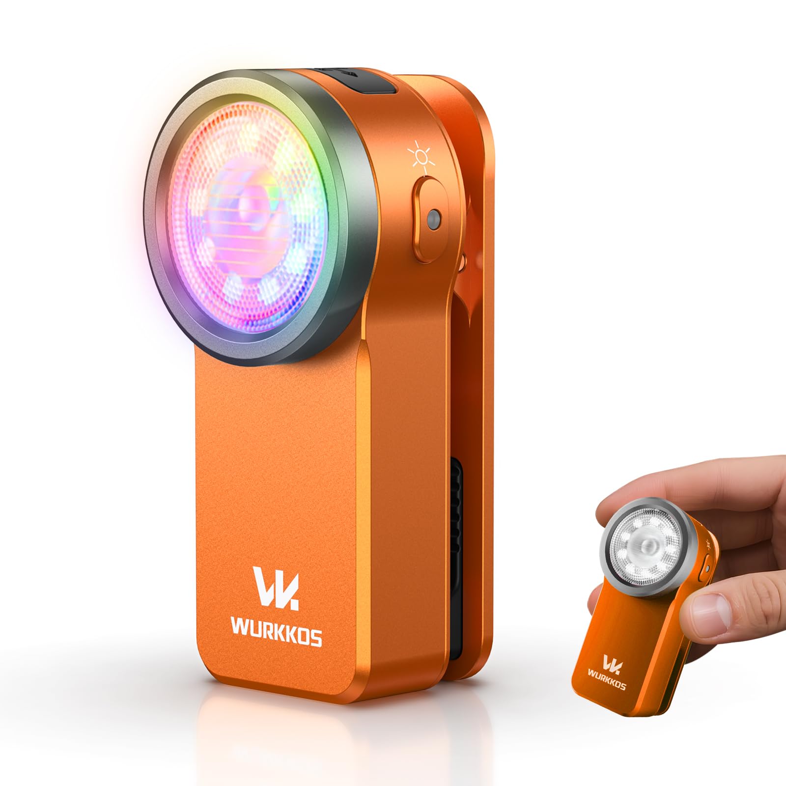 Wurkkos HD03 front clip light for easy access during daily tasks