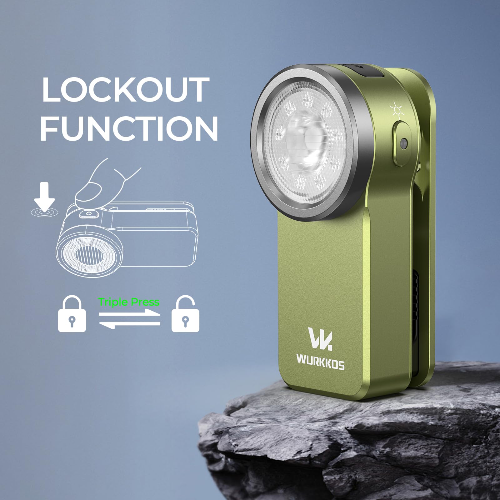 Wurkkos HD03 safety lock prevents accidental activation