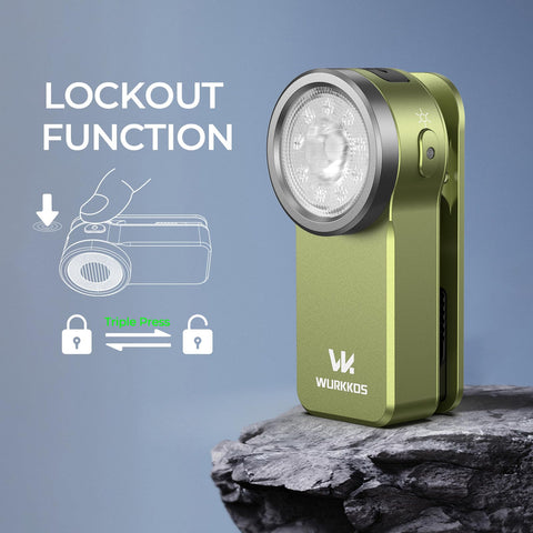Wurkkos HD03 safety lock prevents accidental activation