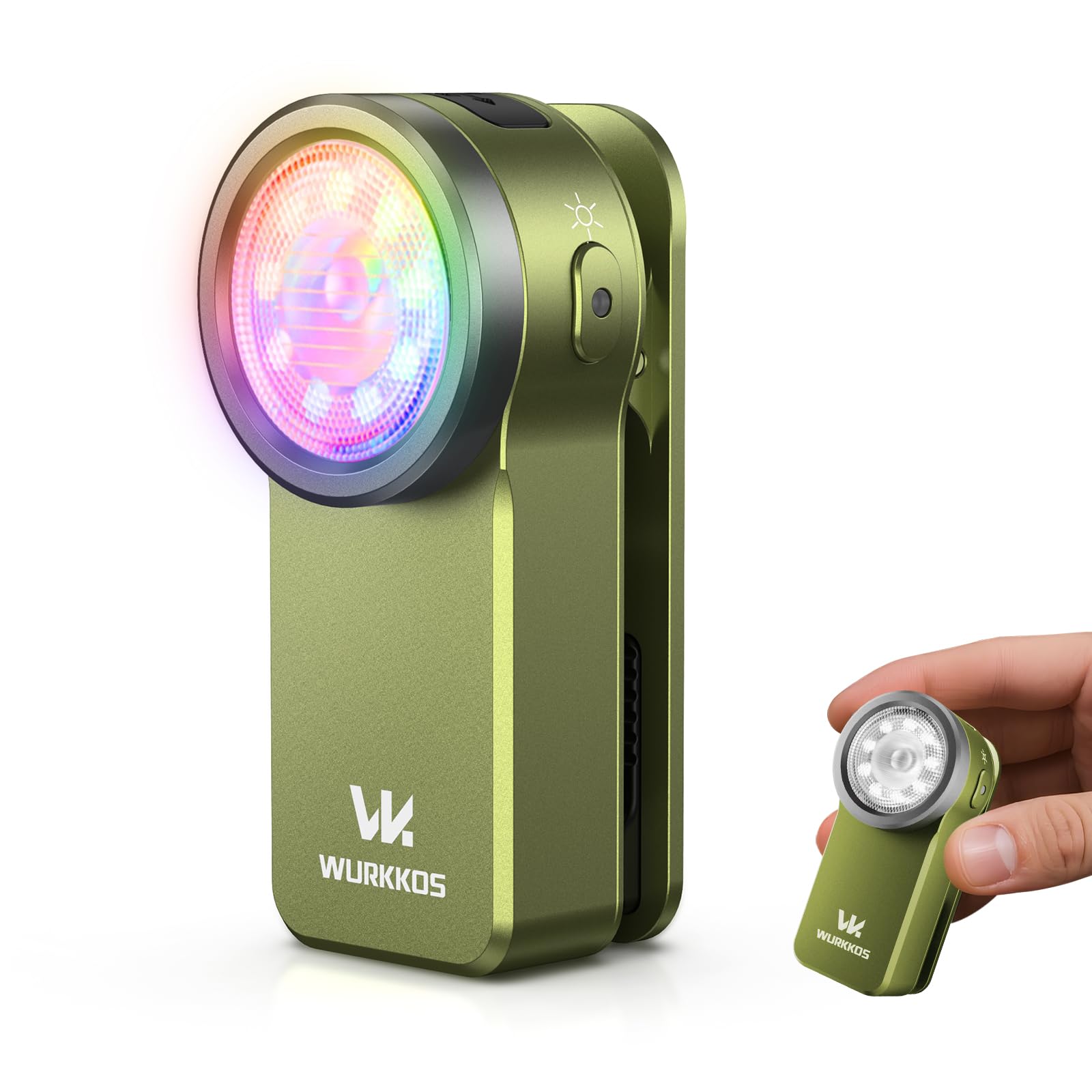 Wurkkos HD03 spotlight 180m for distant visibility in outdoor use