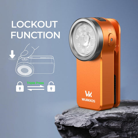 Wurkkos HD03 Type-C recharge port for quick top-ups