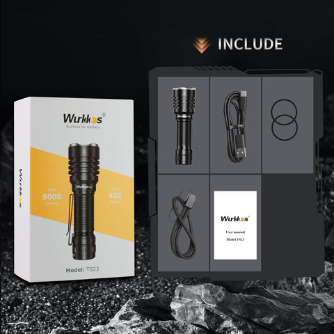 Wurkkos TS23 compact body fits in packs and pockets