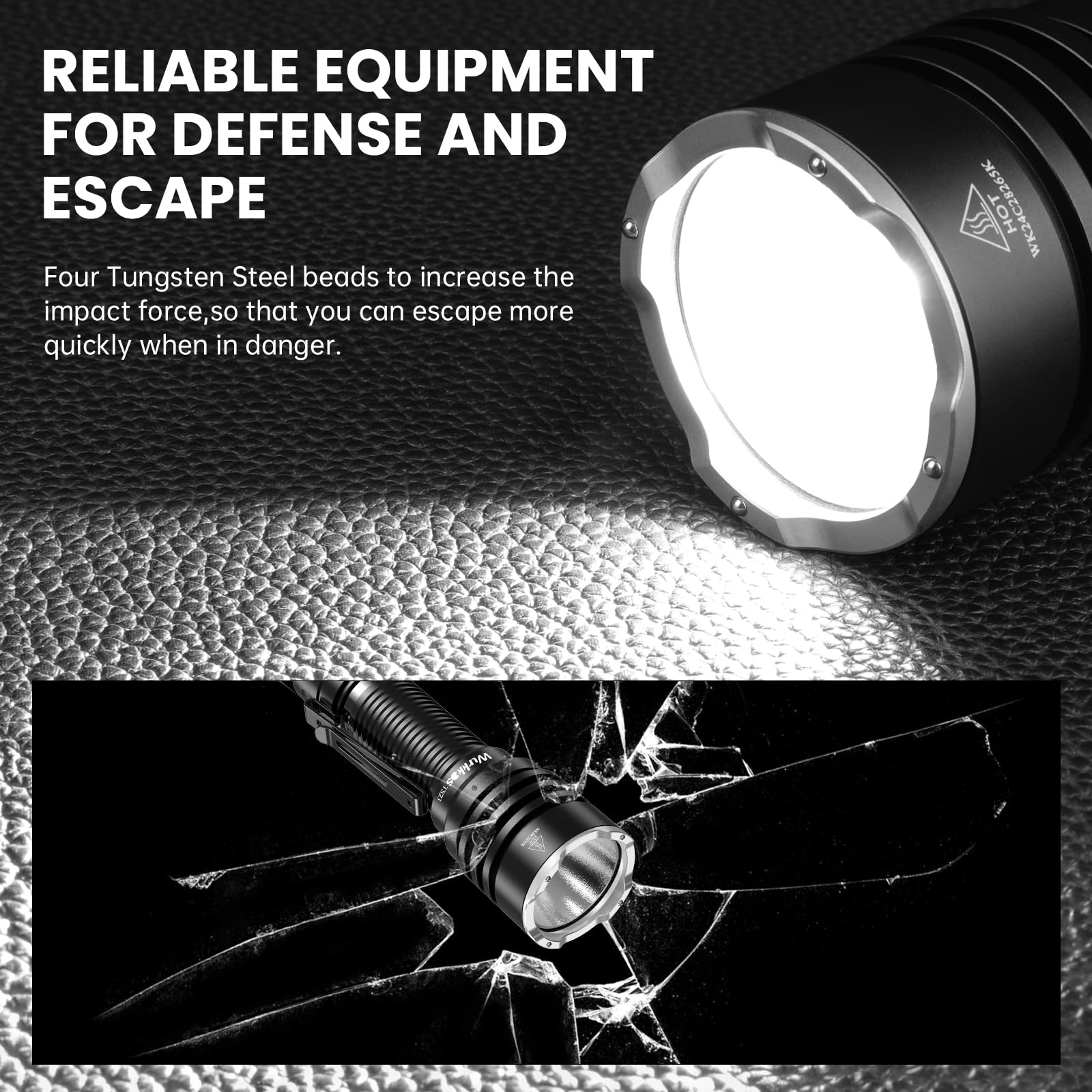 Wurkkos TS23 heat management keeps the LED cooler during extended use