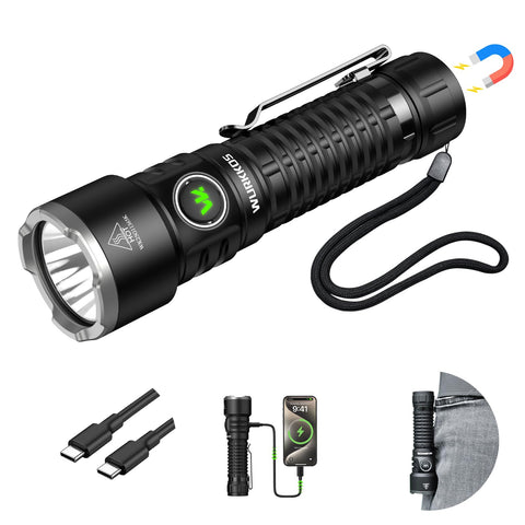 Wurkkos TS28 front view emphasizes compact rugged design for camping