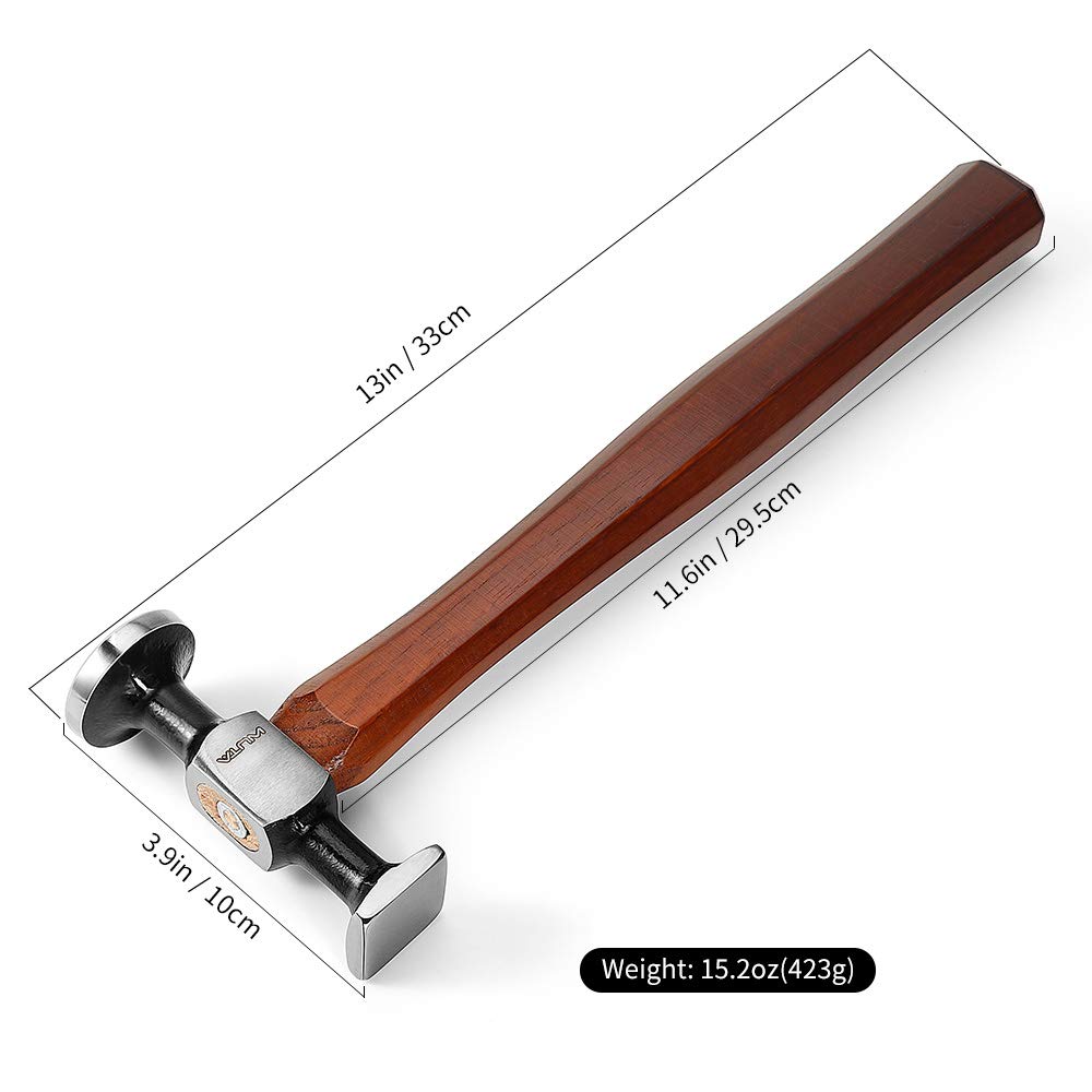 WUTA cobblers hammer mirror-polished head for smooth strikes and refined finish.