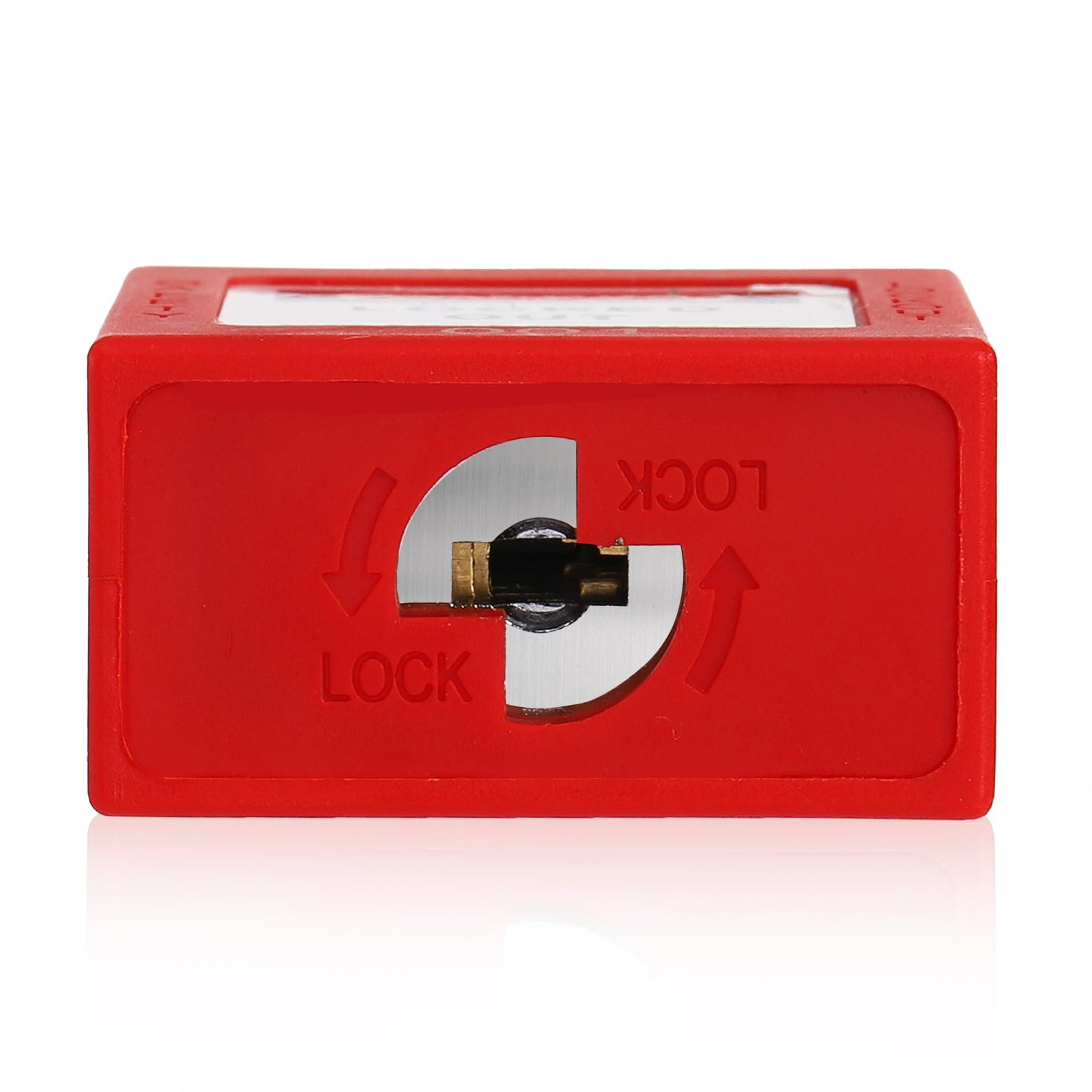 WUWEOT durable nylon body padlock close-up showing nonconductive construction.