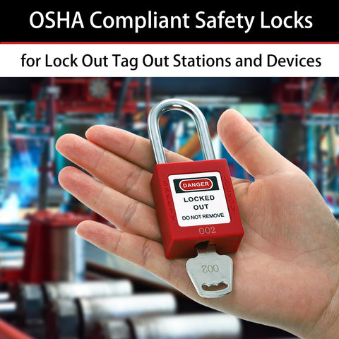 WUWEOT numbered padlocks for easy LOTO management.