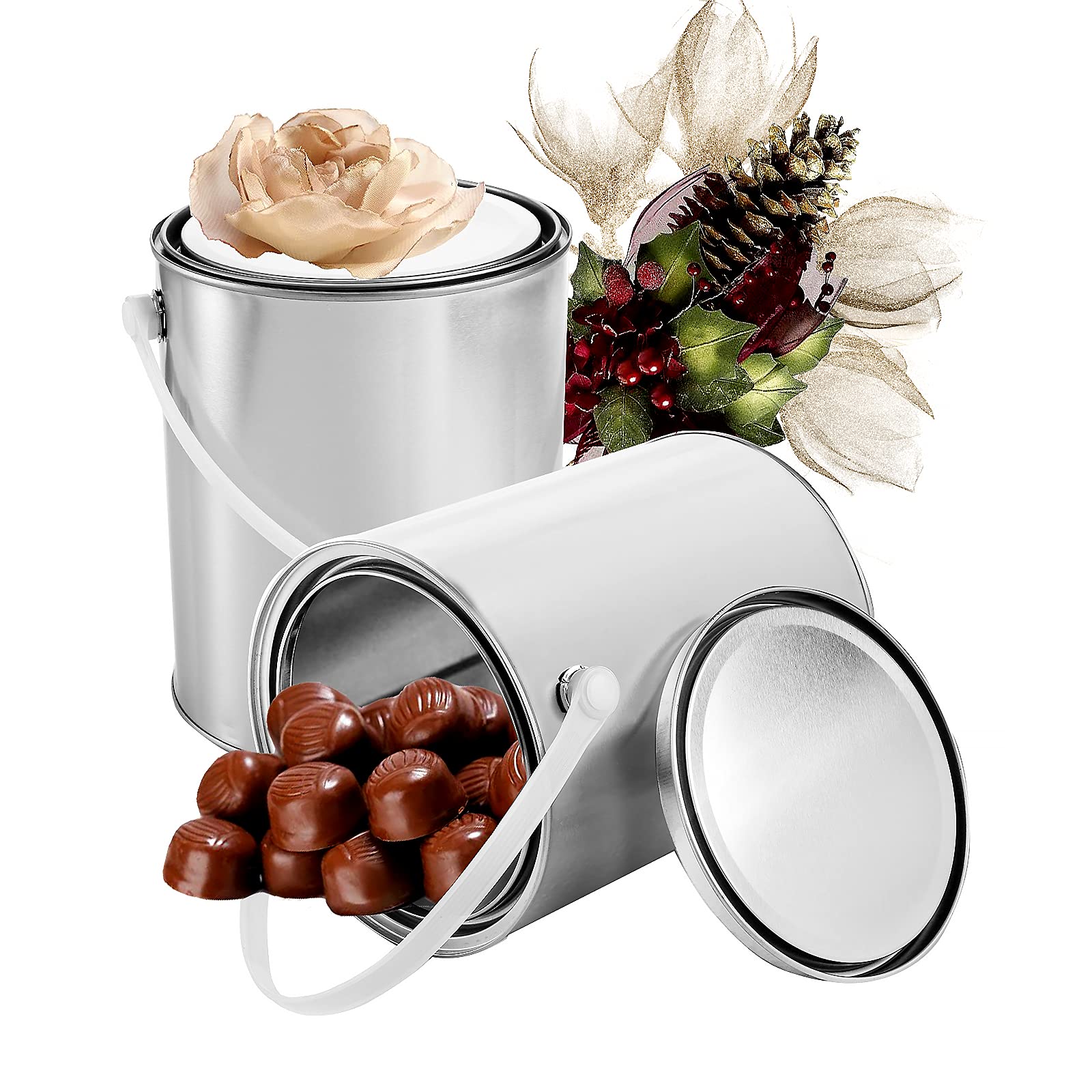 WUWEOT stackable paint cans save space in cabinets and workstations.