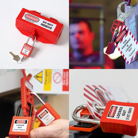 WUWEOT waterproof label on padlock with writable AVY back label.