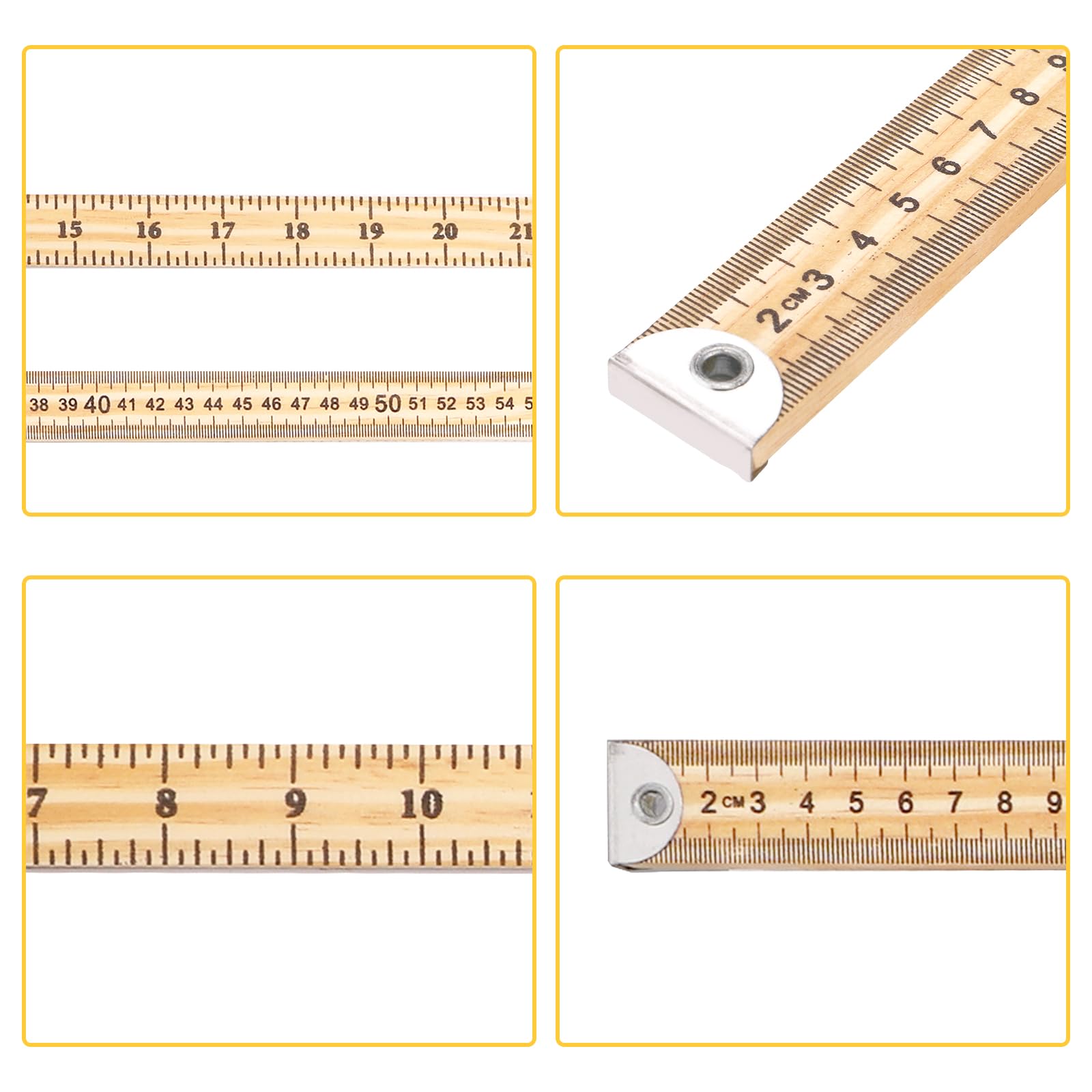 WUWEOT yardstick with hanging holes for quick wall storage