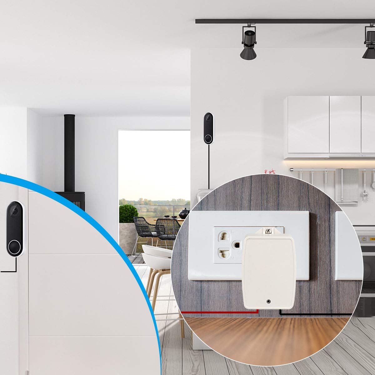 WUYELIN transformer compatibility with Honeywell Ademco and DSC panels shown