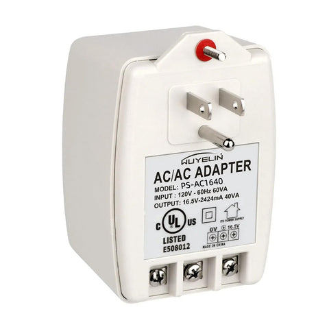 WUYELIN 16.5V 40VA transformer front view powering doorbells reliably