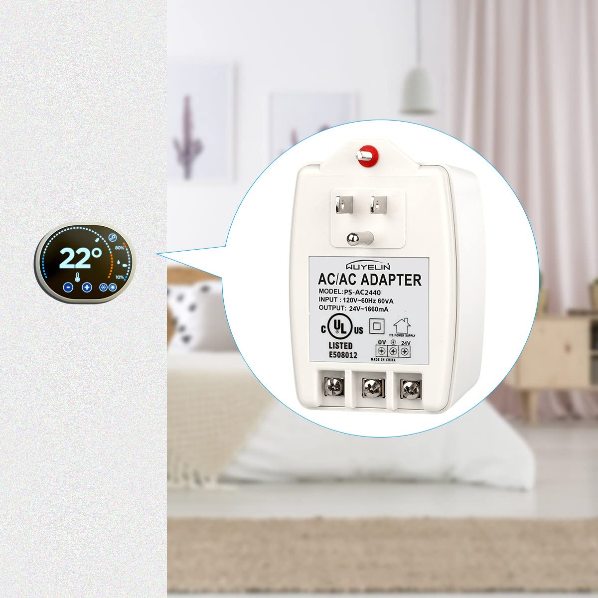 WUYELIN compatibility with Nest, Ecobee, Sensi, Honeywell thermostats and doorbells