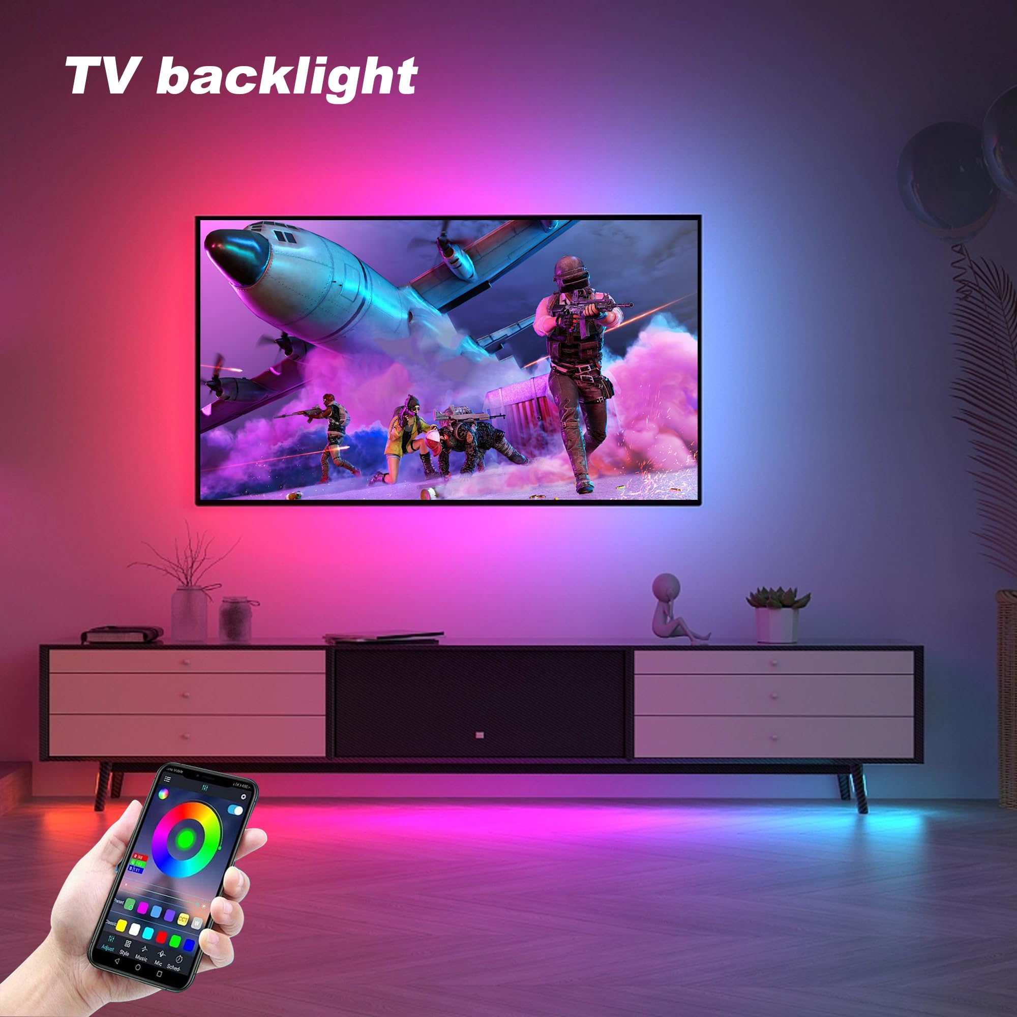 WUYXPG LED Strip Lights under-cabinet kitchen lighting