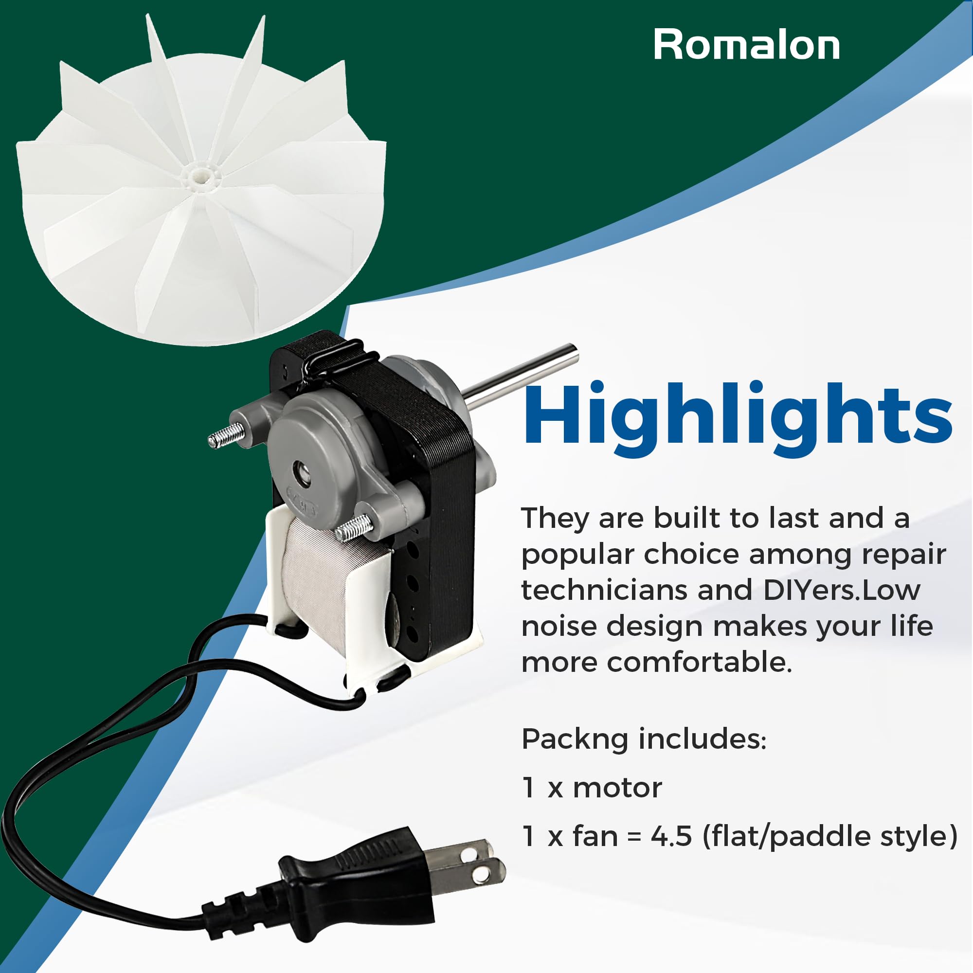Wuzeautk SM550 120V 60Hz 3000 RPM motor with long 6-inch wire.