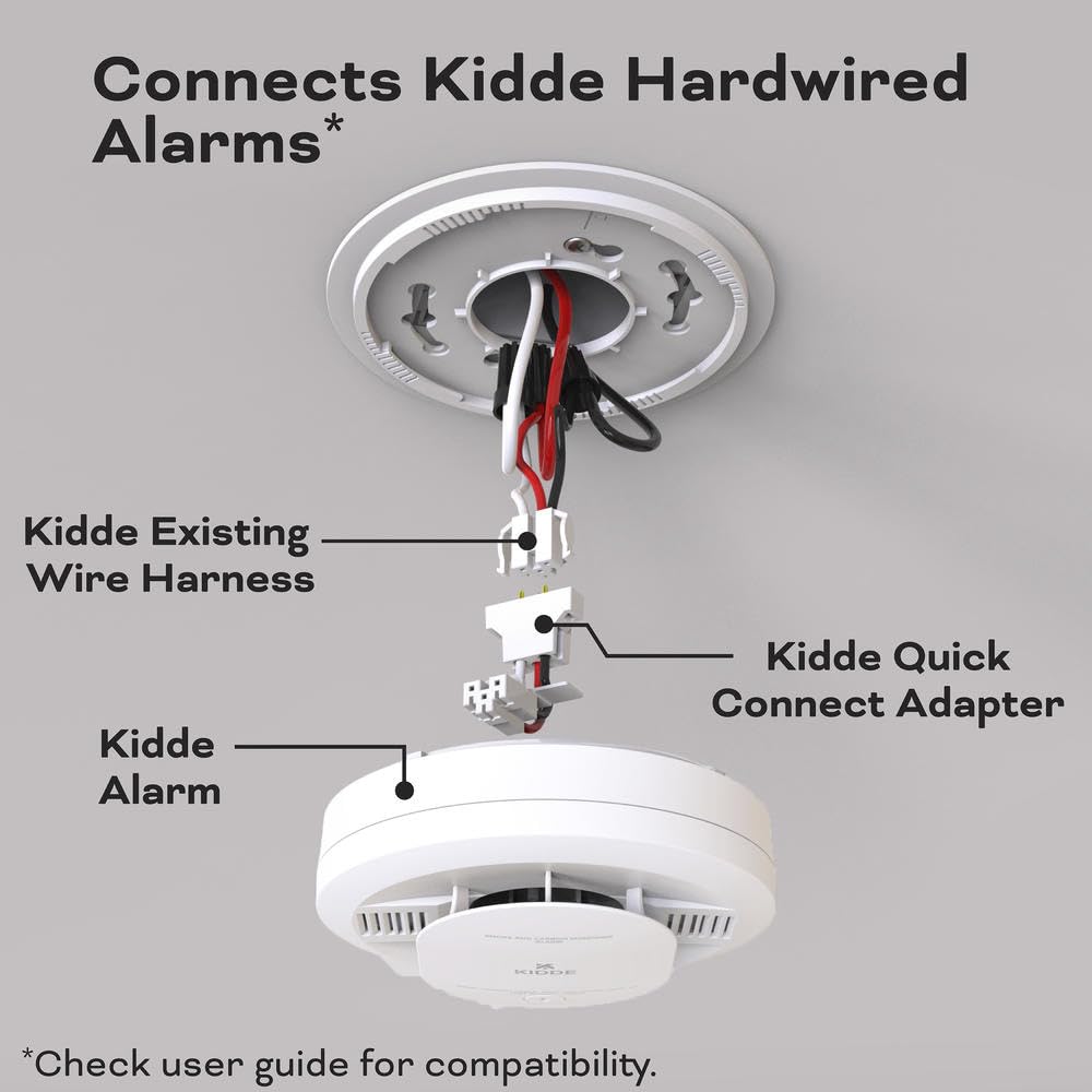 Wuzeautk 20-9003 adapter enables secure interconnection across multiple Kidde alarms.