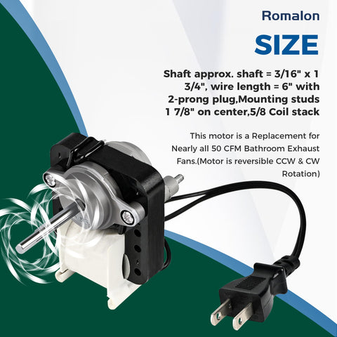 Wuzeautk SM550 front view showing compact replacement motor.