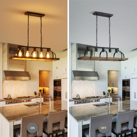 WUZUPS chandelier in dining room providing warm focal lighting for gatherings.