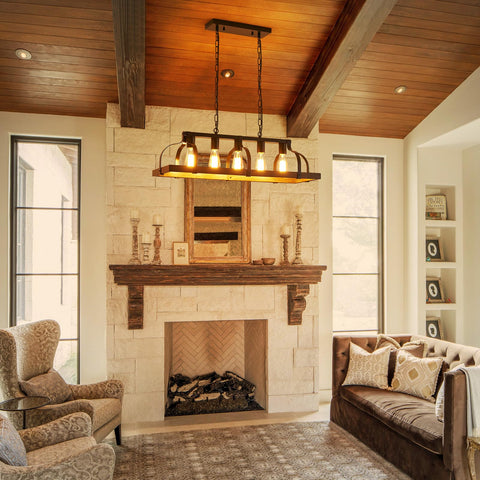 WUZUPS chandelier suited for living rooms and hallways for a welcoming look.