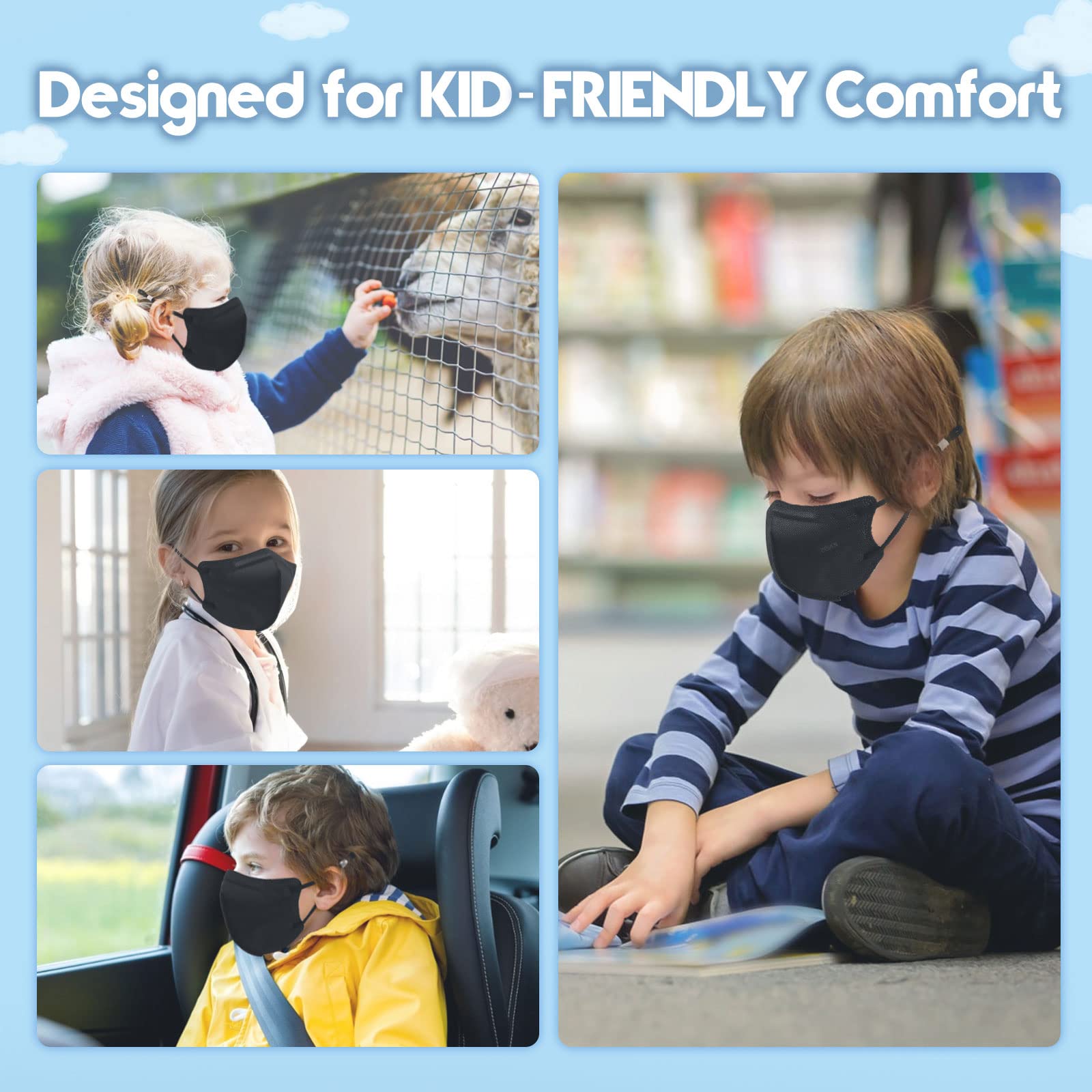 WWDOLL KN95 mask suitable for school and daily activities