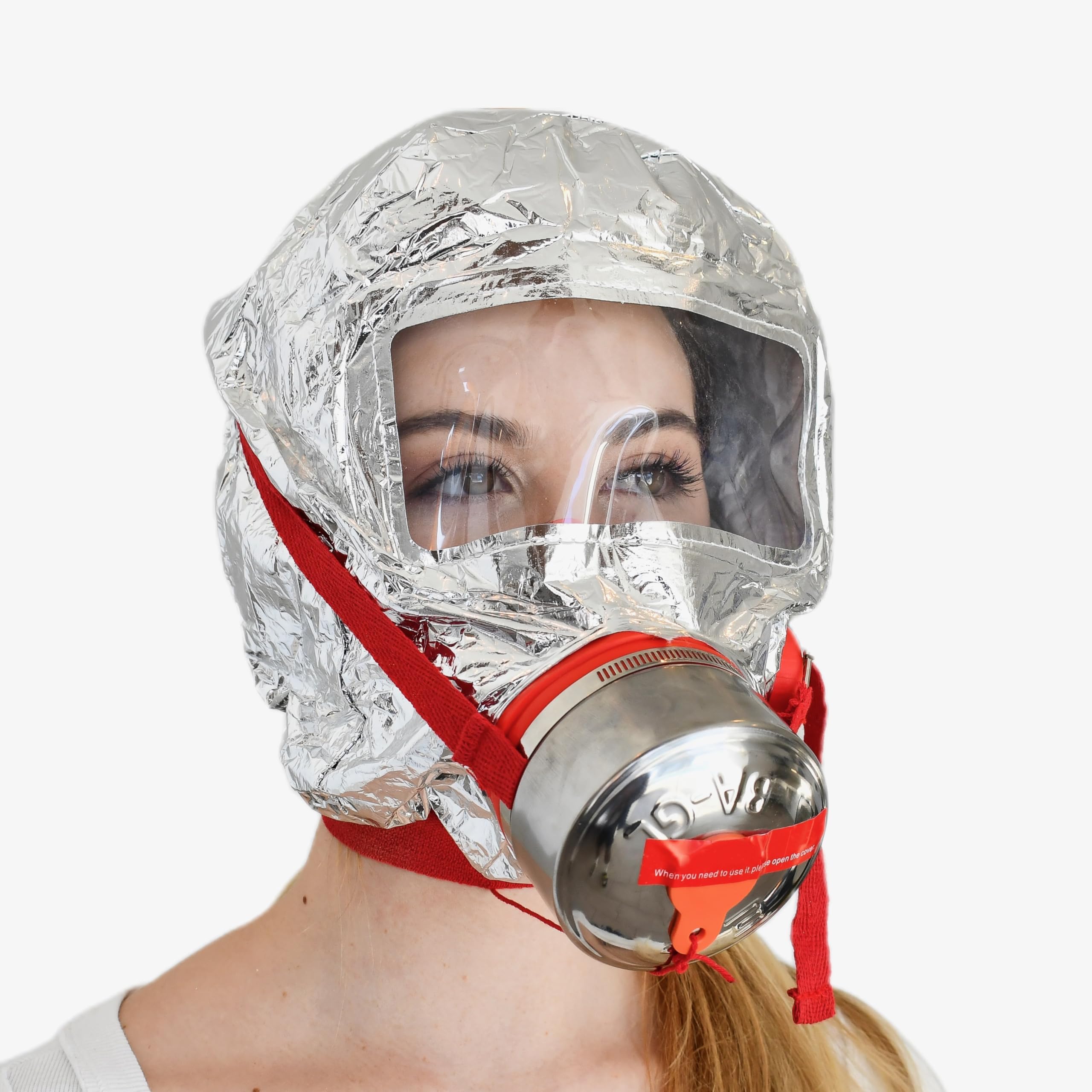 WWILKEN Fire Escape Mask worn on head for rapid universal fit during evacuations