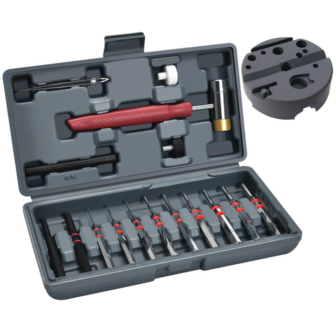 W WIREGEAR punch set hammer head enables precise, durable strikes.