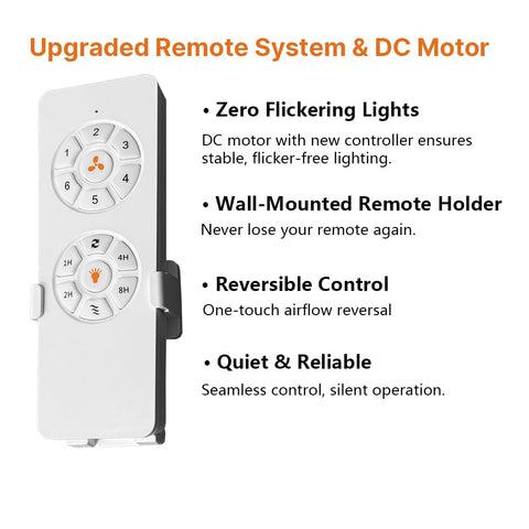 WWM six LED bulbs included for immediate bright illumination