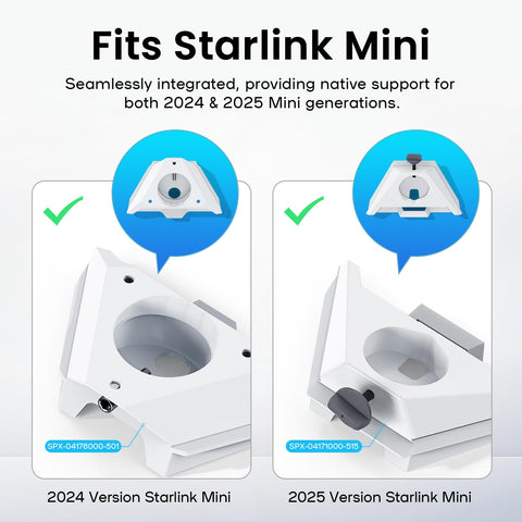 WXPSKY Starlink Mini Battery Pack IP65 enclosure protects from dust and water.