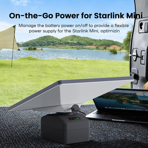 WXPSKY Starlink Mini Battery Pack plug-and-play with Starlink kit.