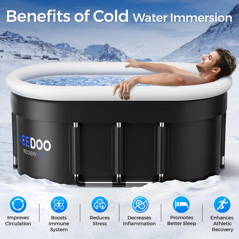 Wxtkkom ice bath tub interior space allows full body stretch for comfort