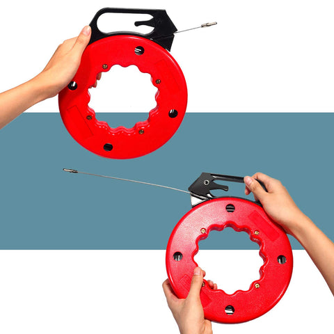 WXTOOLS 100 ft fish tape end loop for secure threading through obstacles