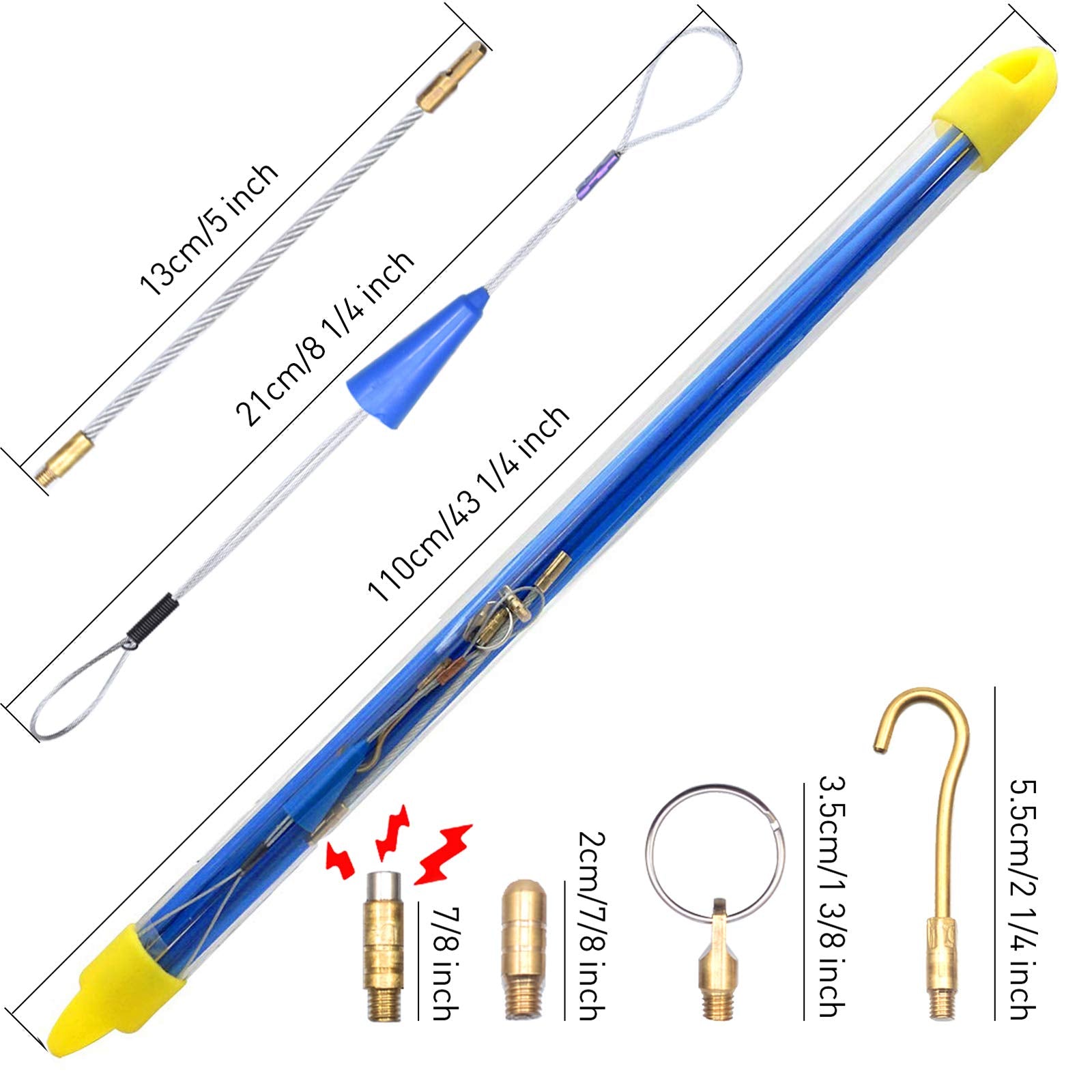 WXTOOLS brass-threaded connectors enable secure rod connections during pulls.
