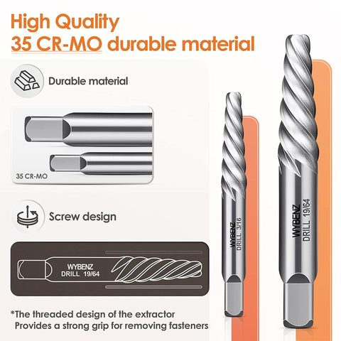 6542 cobalt HSS material increases durability and wear resistance.