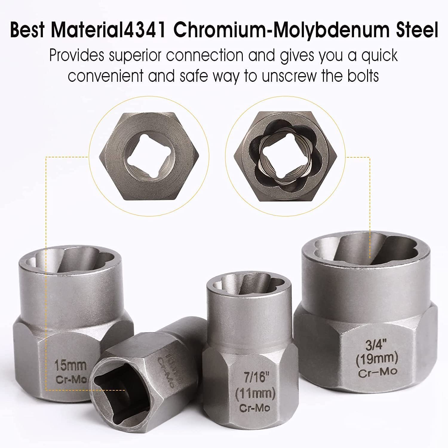 WYBENZ high-hardness chrome-molybdenum steel construction detail.