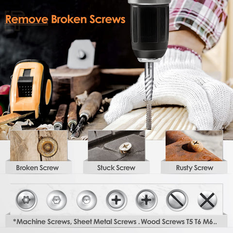 WYBENZ reversible drill bit with 135-degree tip easing cutting into metal